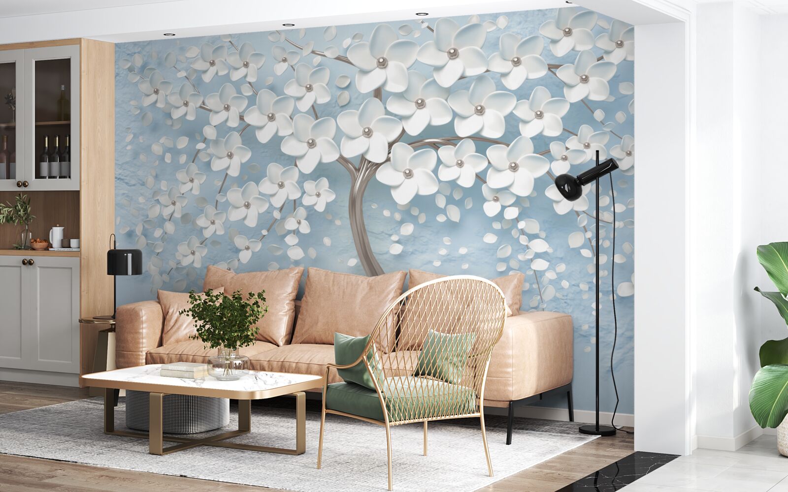 Fototapeta proti modrej oblohe je strom