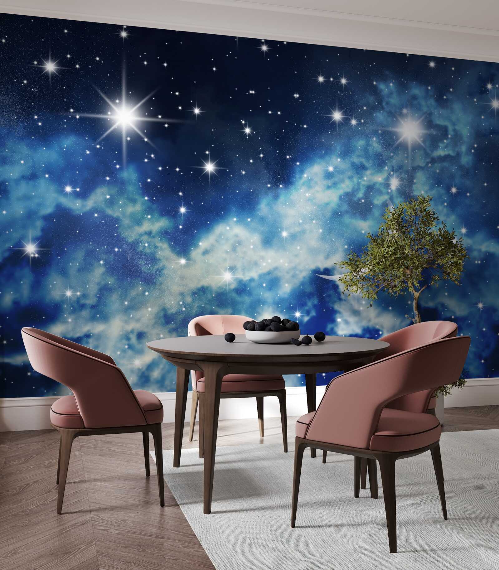 Fototapeta stropný scenár s oblohou pre spálňu