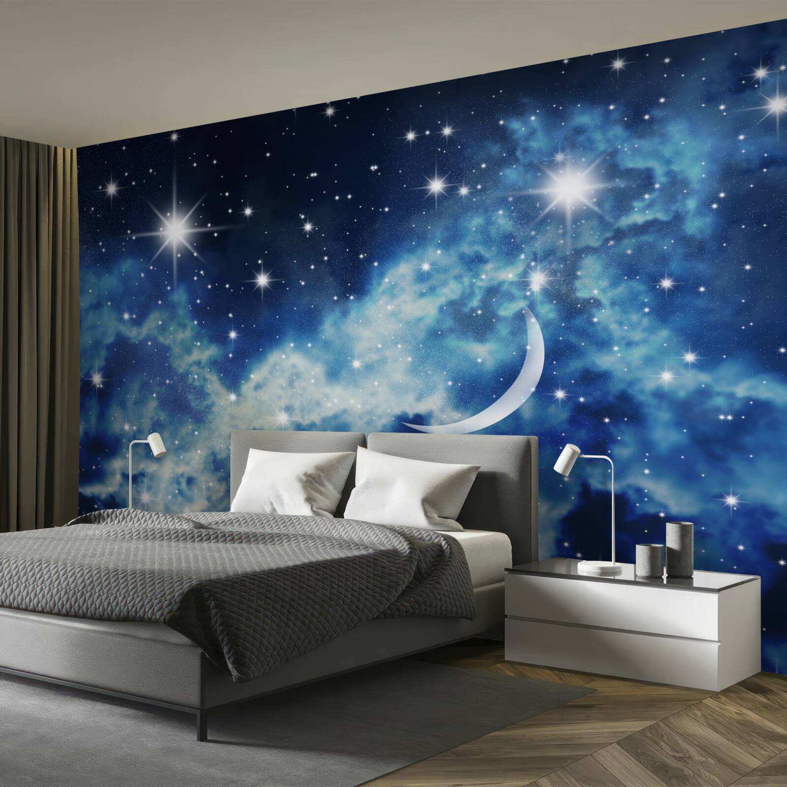 Fototapeta stropný scenár s oblohou pre spálňu