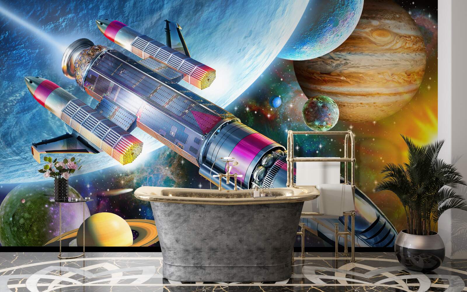 Fototapeta Vesmírne prostredie, vesmír a satelit