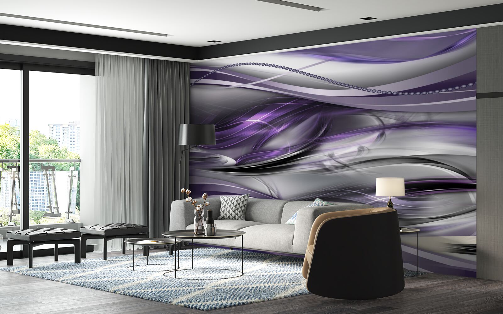 Fototapeta abstraktný fialový obrázok