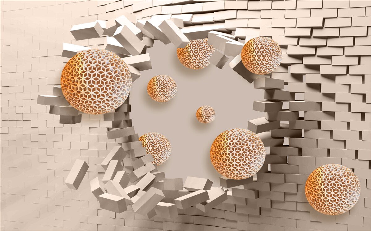 Fototapeta 3D gule a priečka