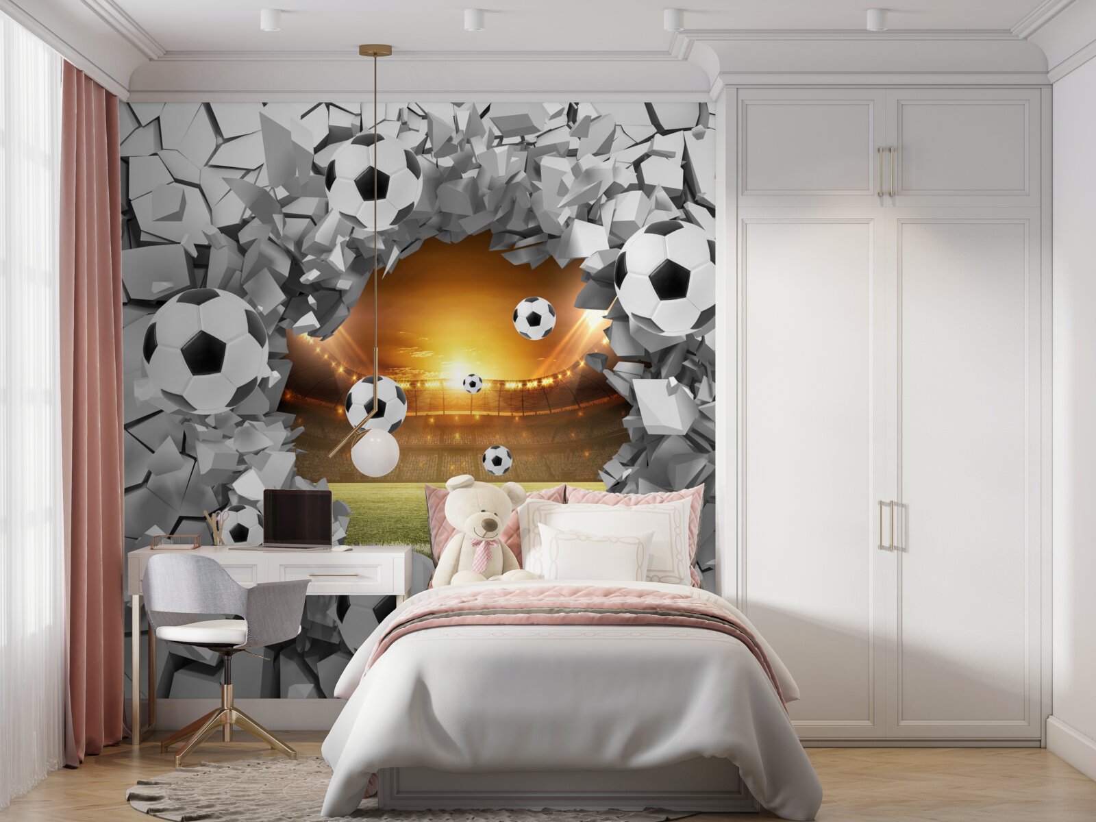 Fototapeta 3D gule a kontajner