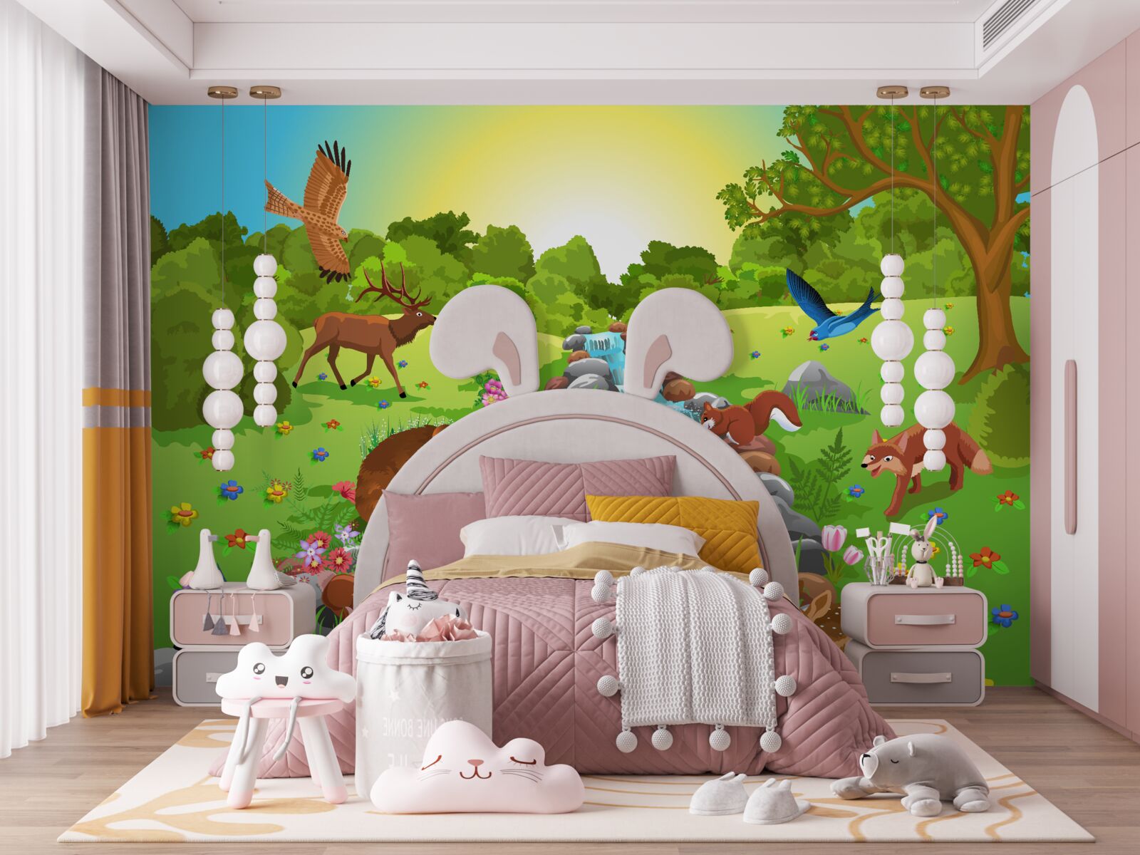 Fototapeta zvierat pri vodnom zdroji