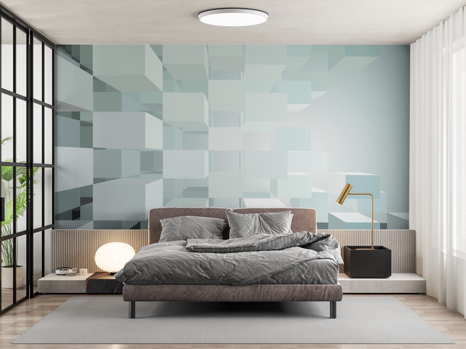 Fototapeta ľahké 3D objekty