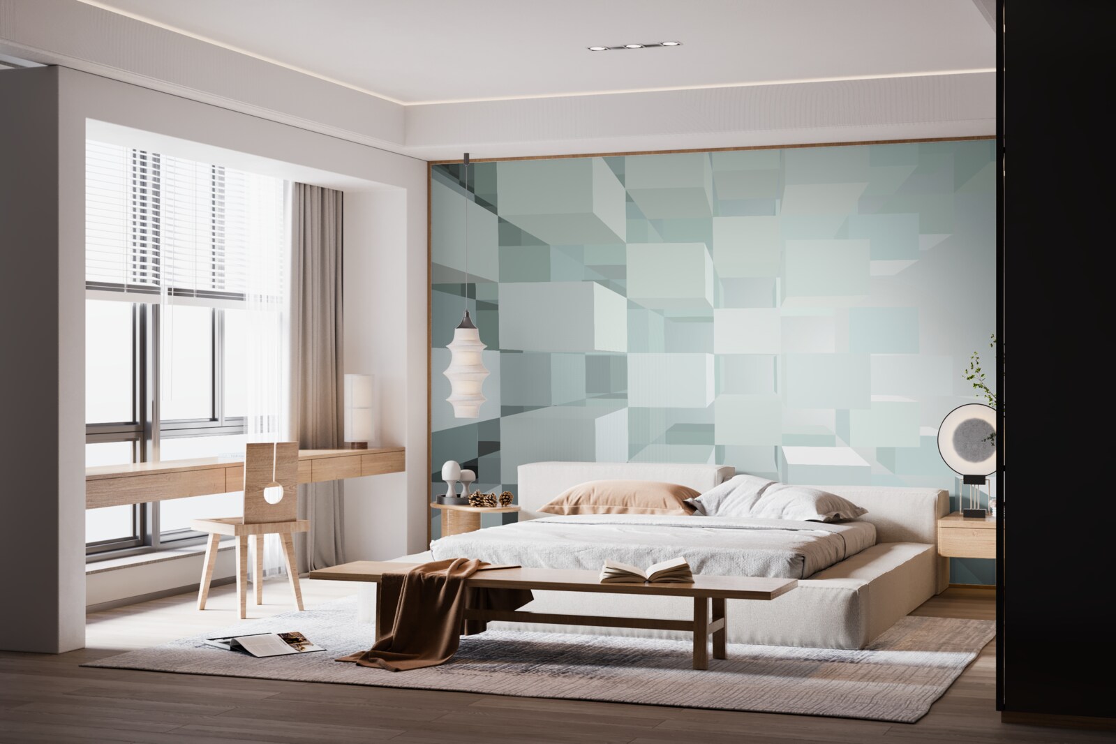 Fototapeta ľahké 3D objekty