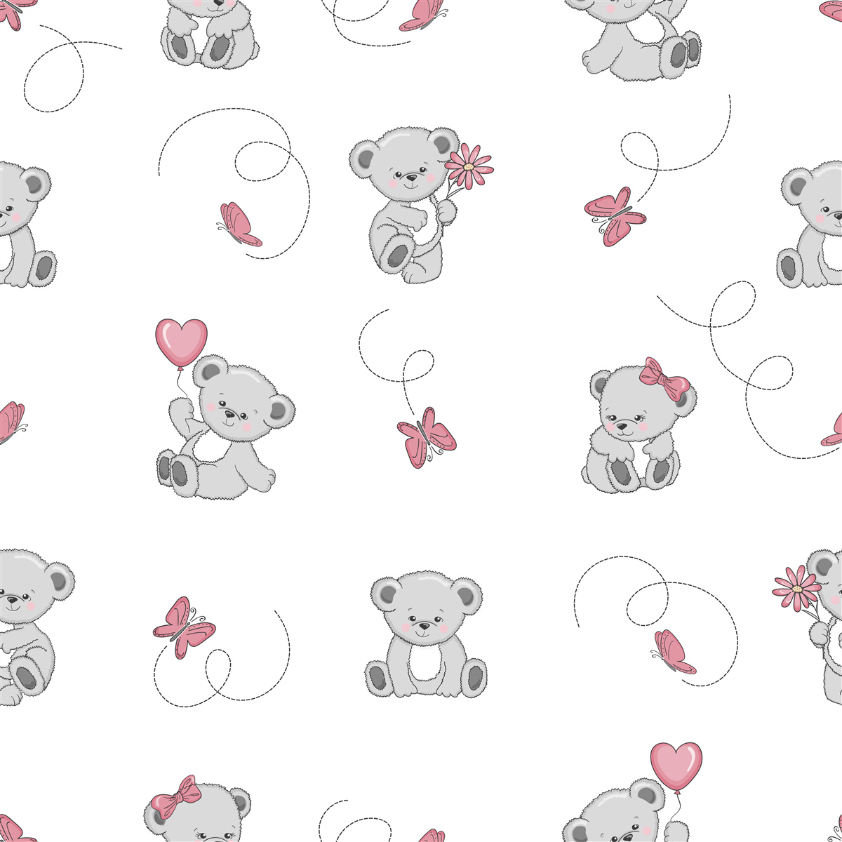 Fototapeta rozkošné sivé medvedíky