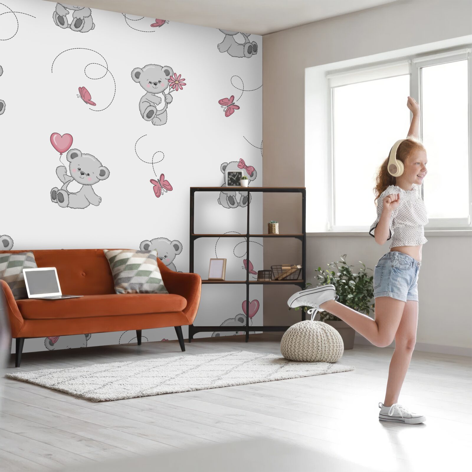 Fototapeta rozkošné sivé medvedíky