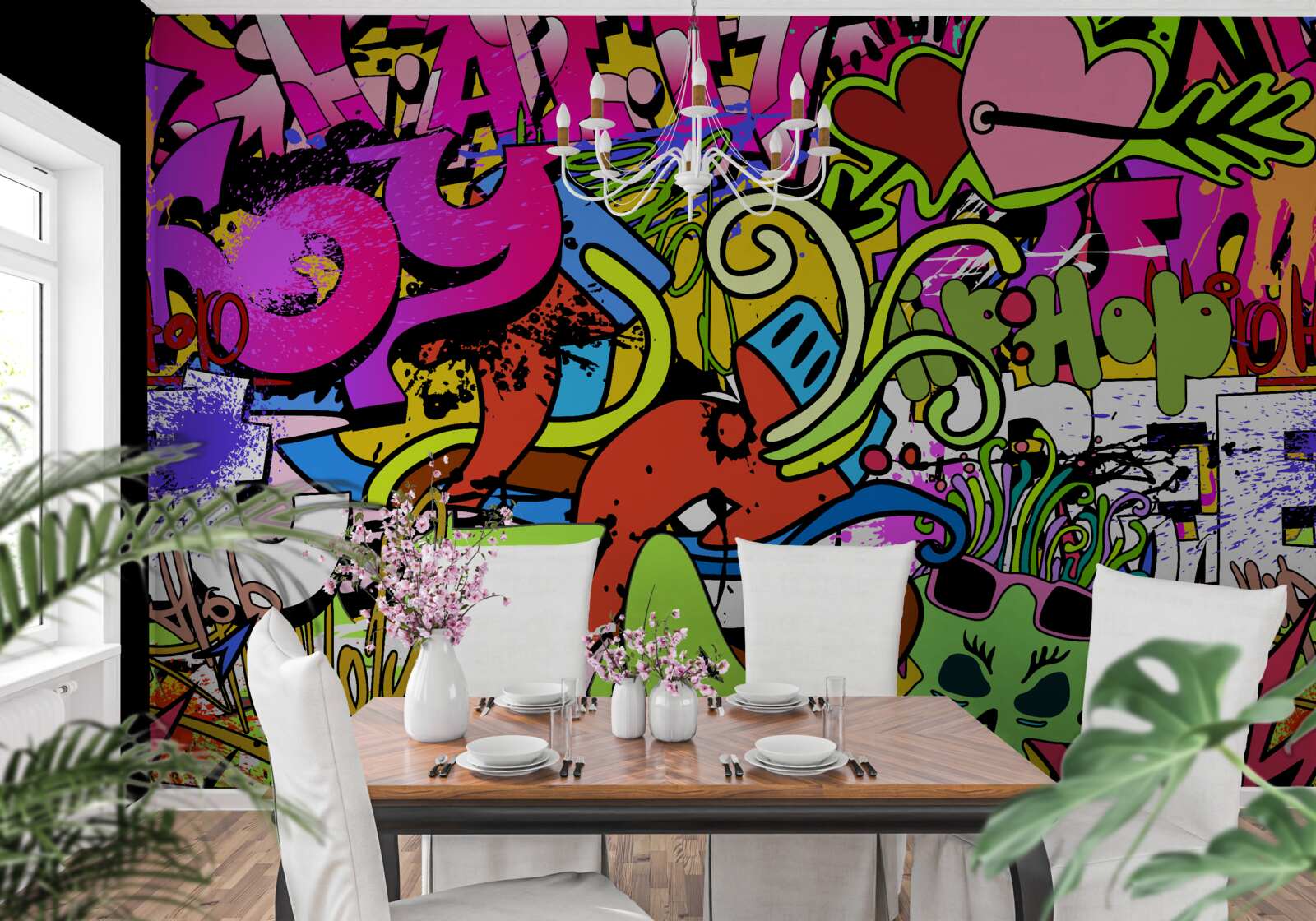 Fototapeta graffiti na uliciach