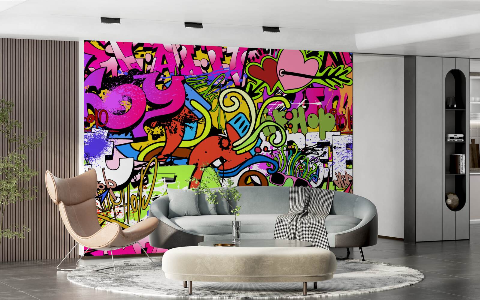 Fototapeta graffiti na uliciach