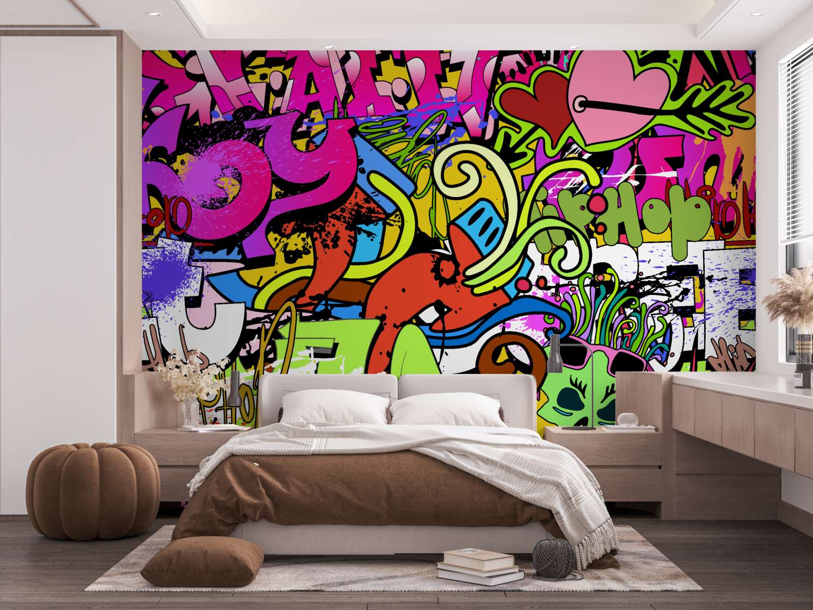 Fototapeta graffiti na uliciach