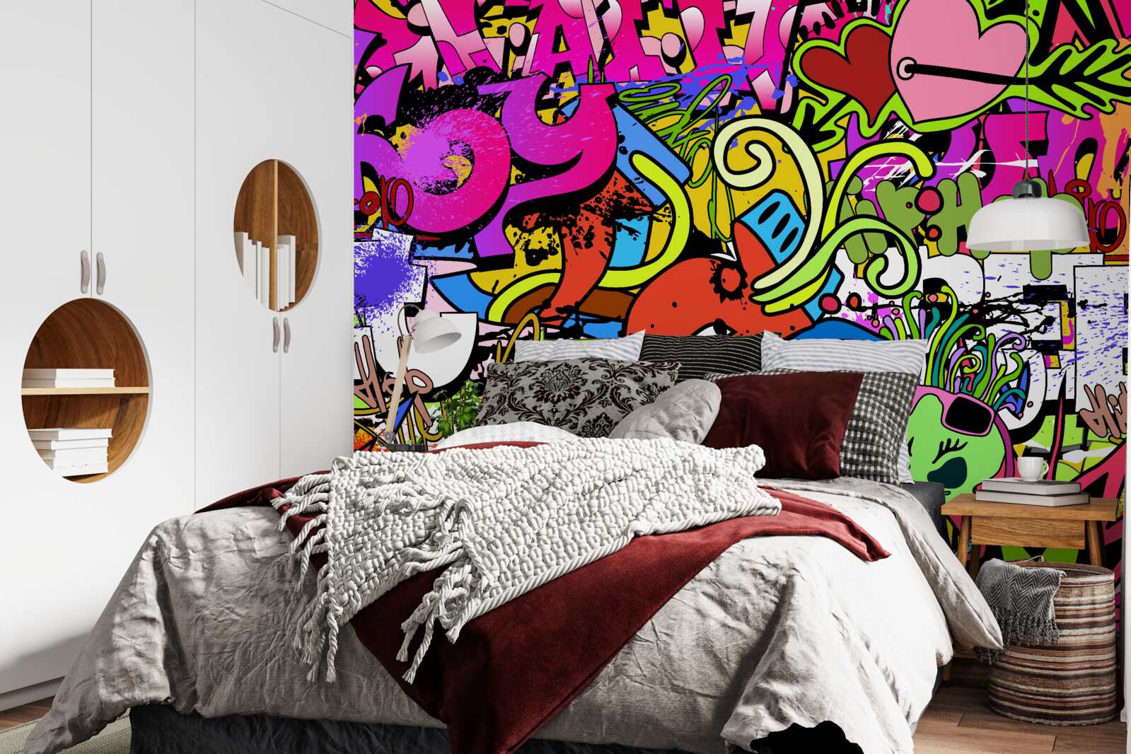 Fototapeta graffiti na uliciach