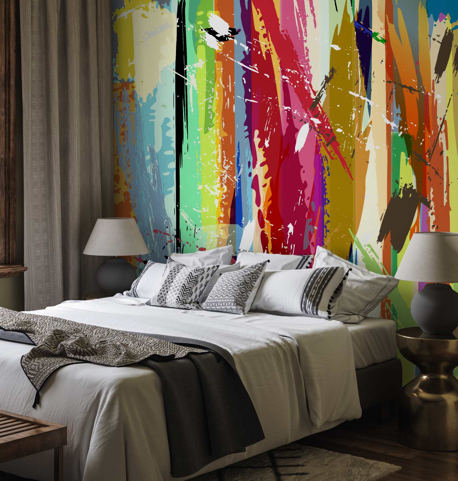 Fototapeta sýte farby vertikálne