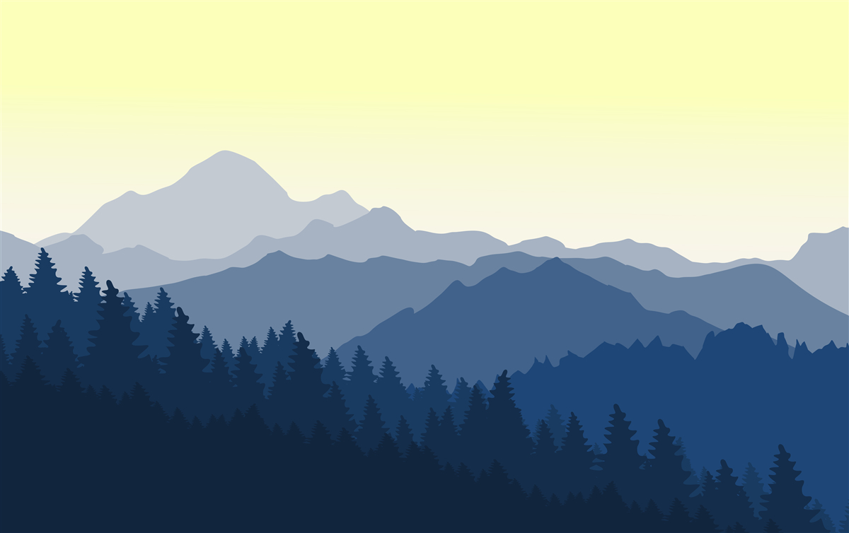 Fototapeta hmlisté hory