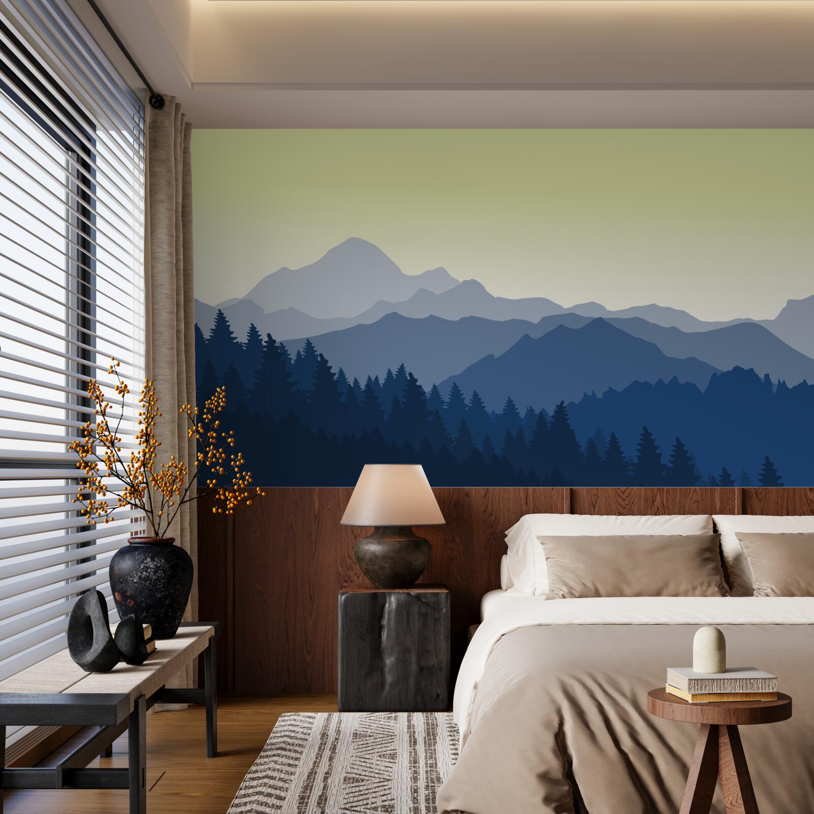 Fototapeta hmlisté hory