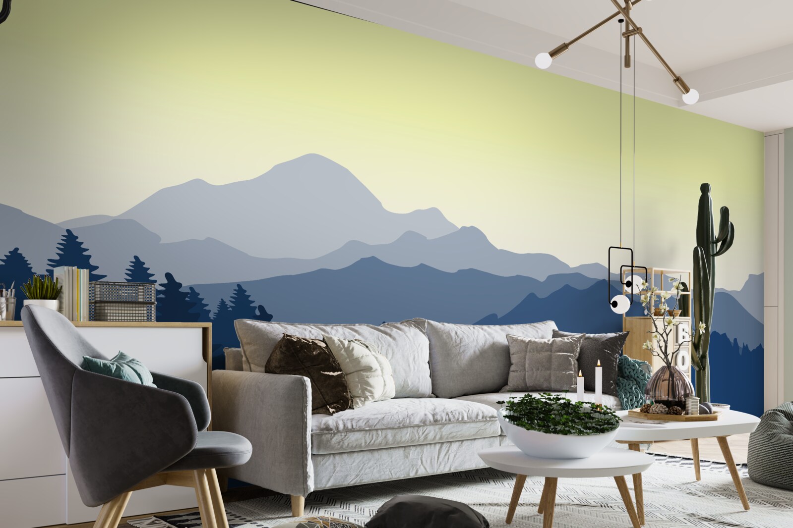 Fototapeta hmlisté hory