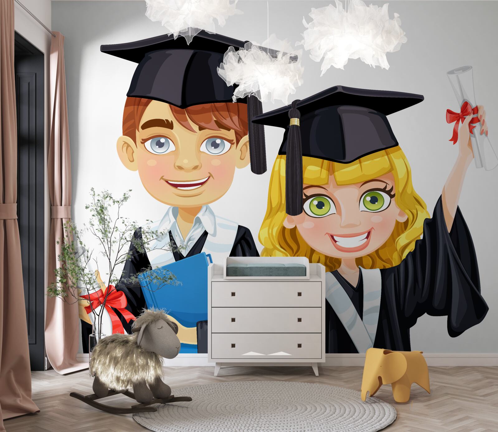 Fototapeta postgraduálnych študentov