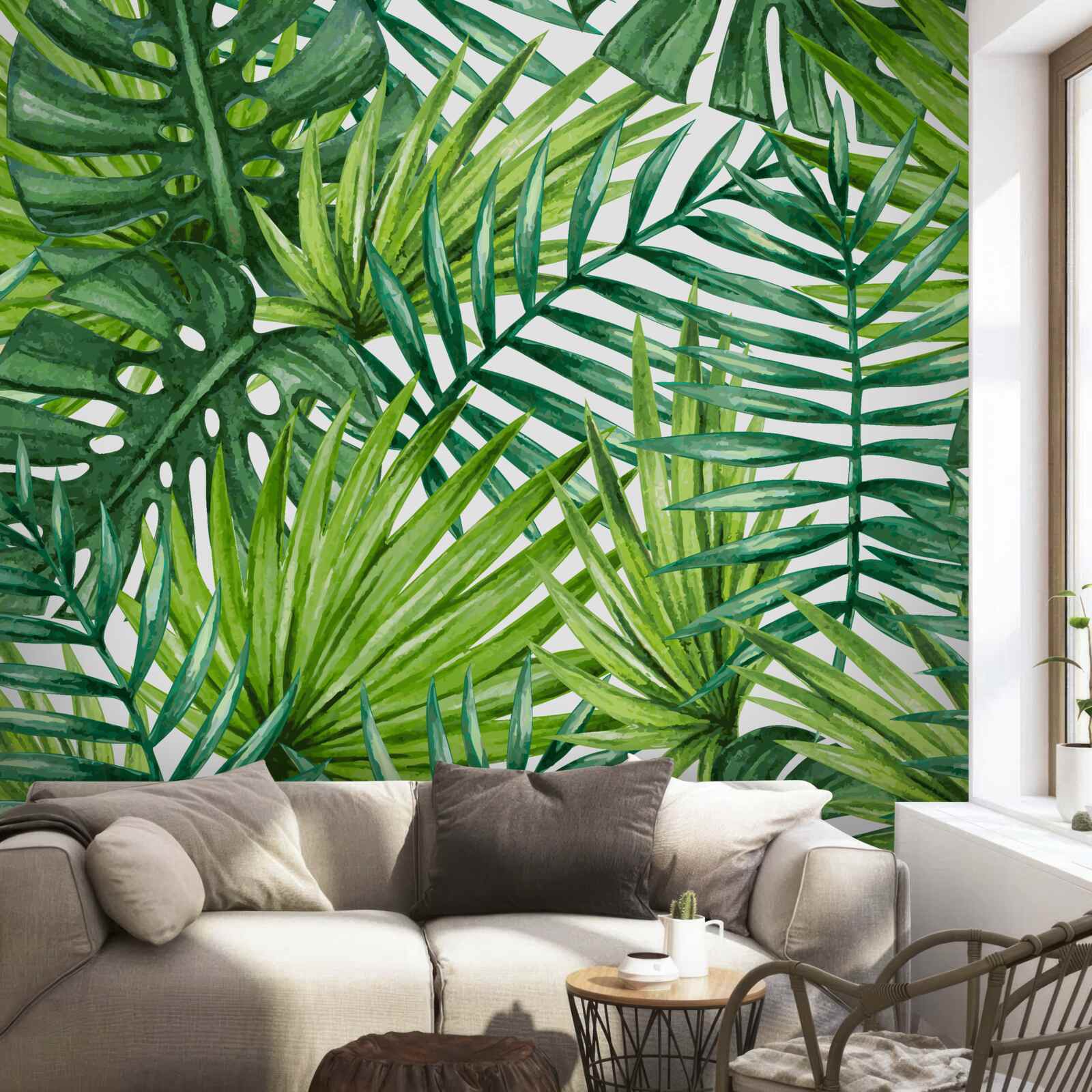 Fototapeta svieže zelené tropické rastliny