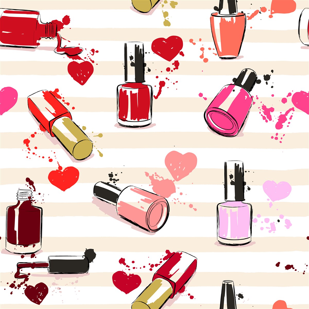 Fototapeta viacfarebné fľaše laku na nechty