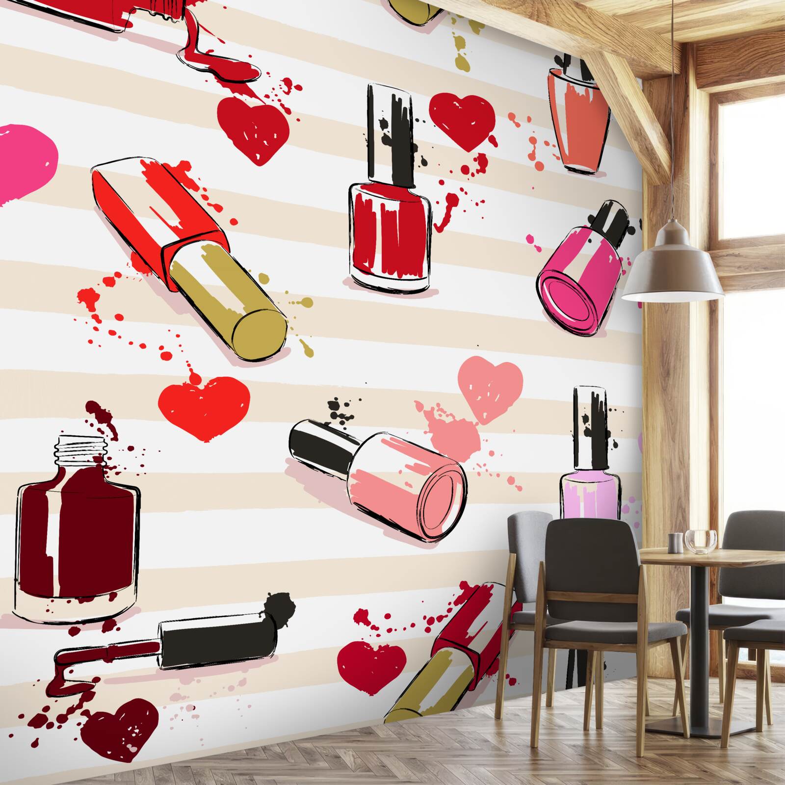 Fototapeta viacfarebné fľaše laku na nechty