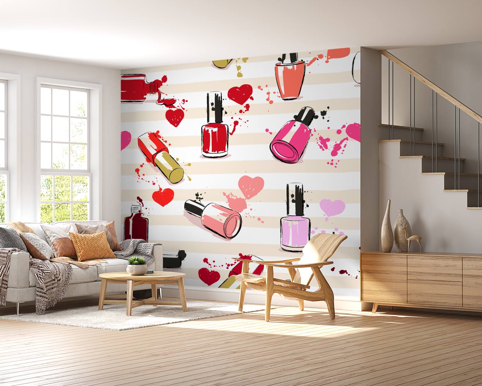 Fototapeta viacfarebné fľaše laku na nechty