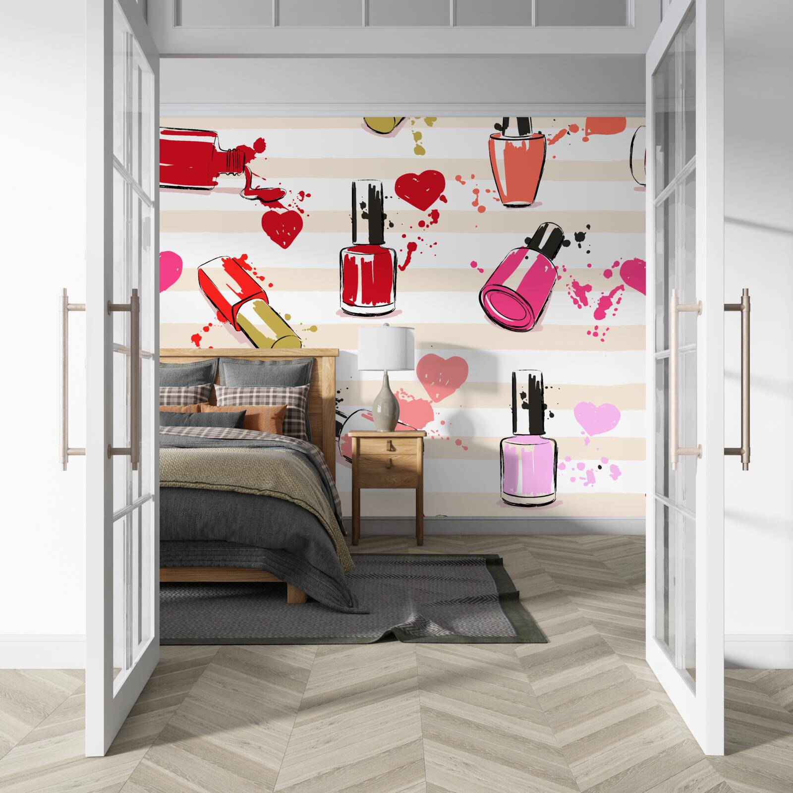 Fototapeta viacfarebné fľaše laku na nechty