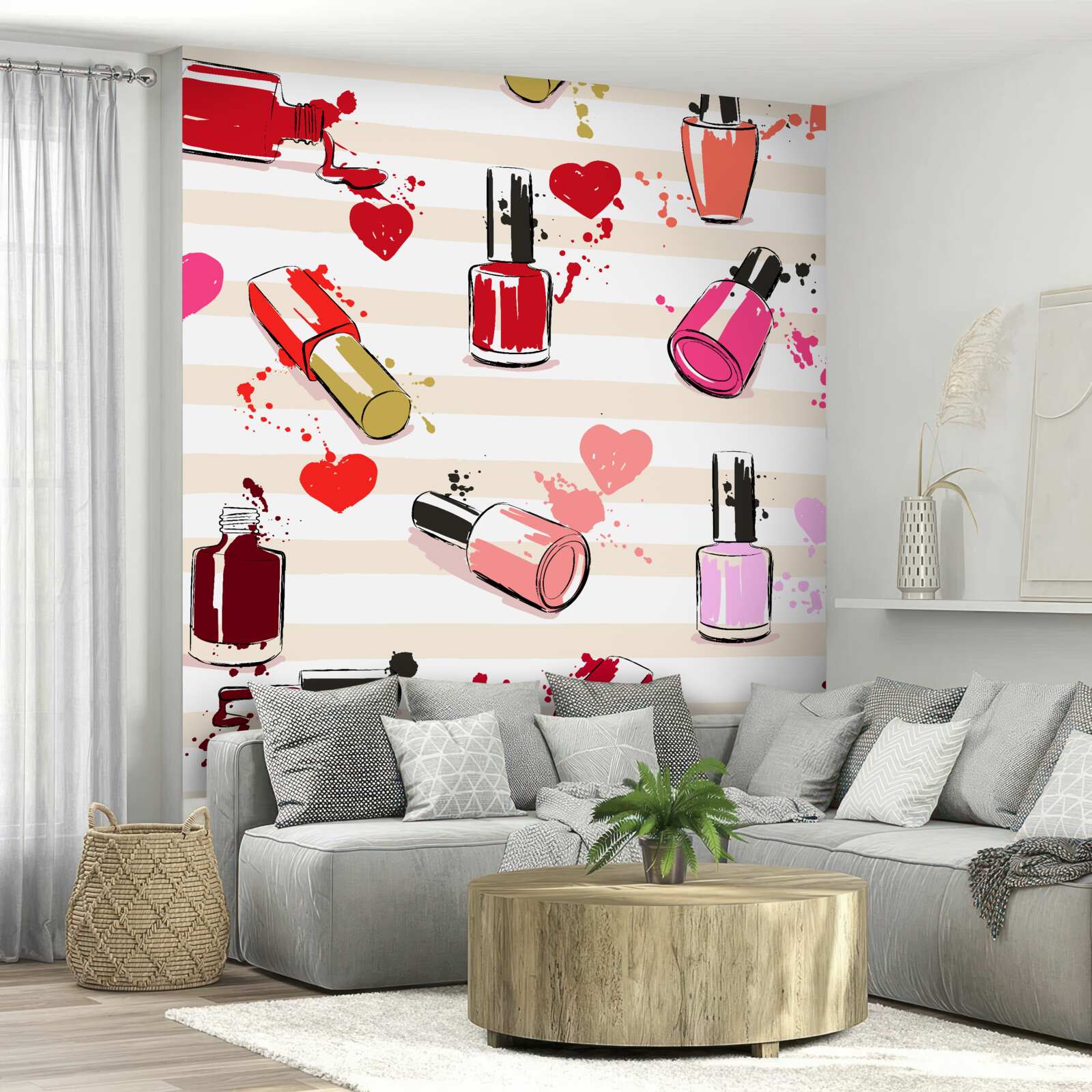 Fototapeta viacfarebné fľaše laku na nechty