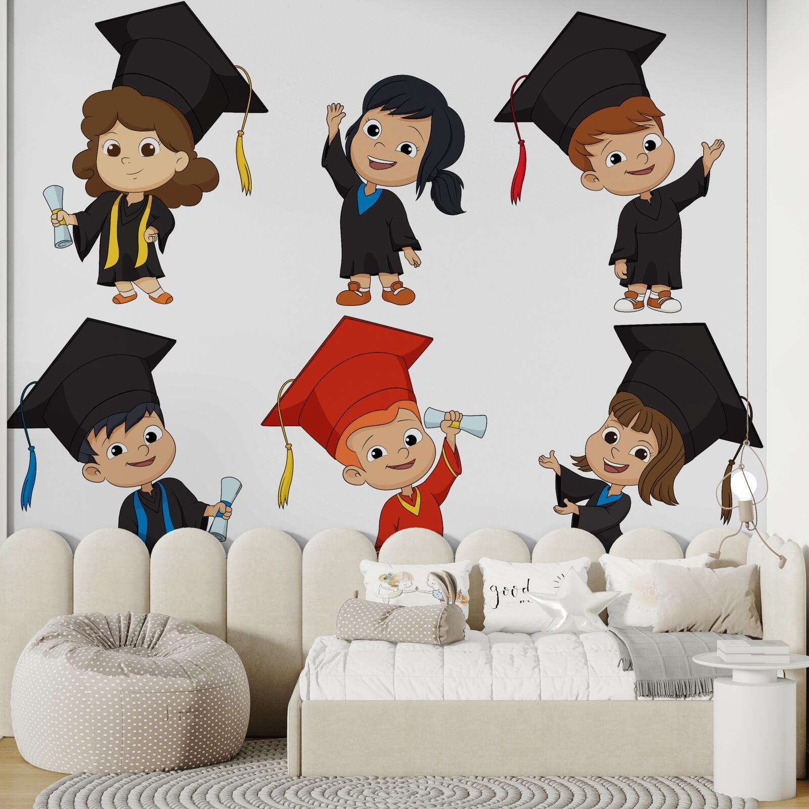 Fototapeta deti absolventov