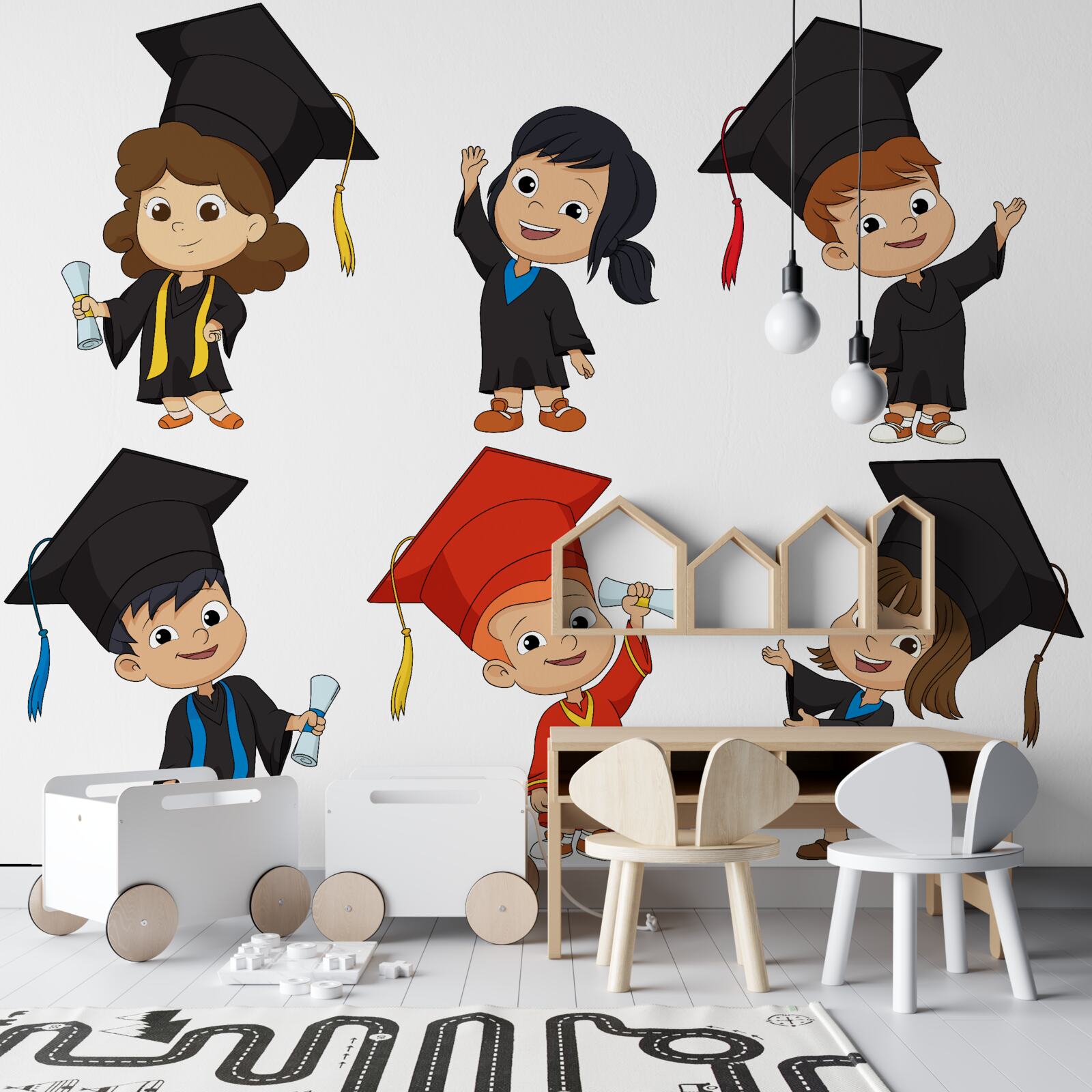 Fototapeta deti absolventov