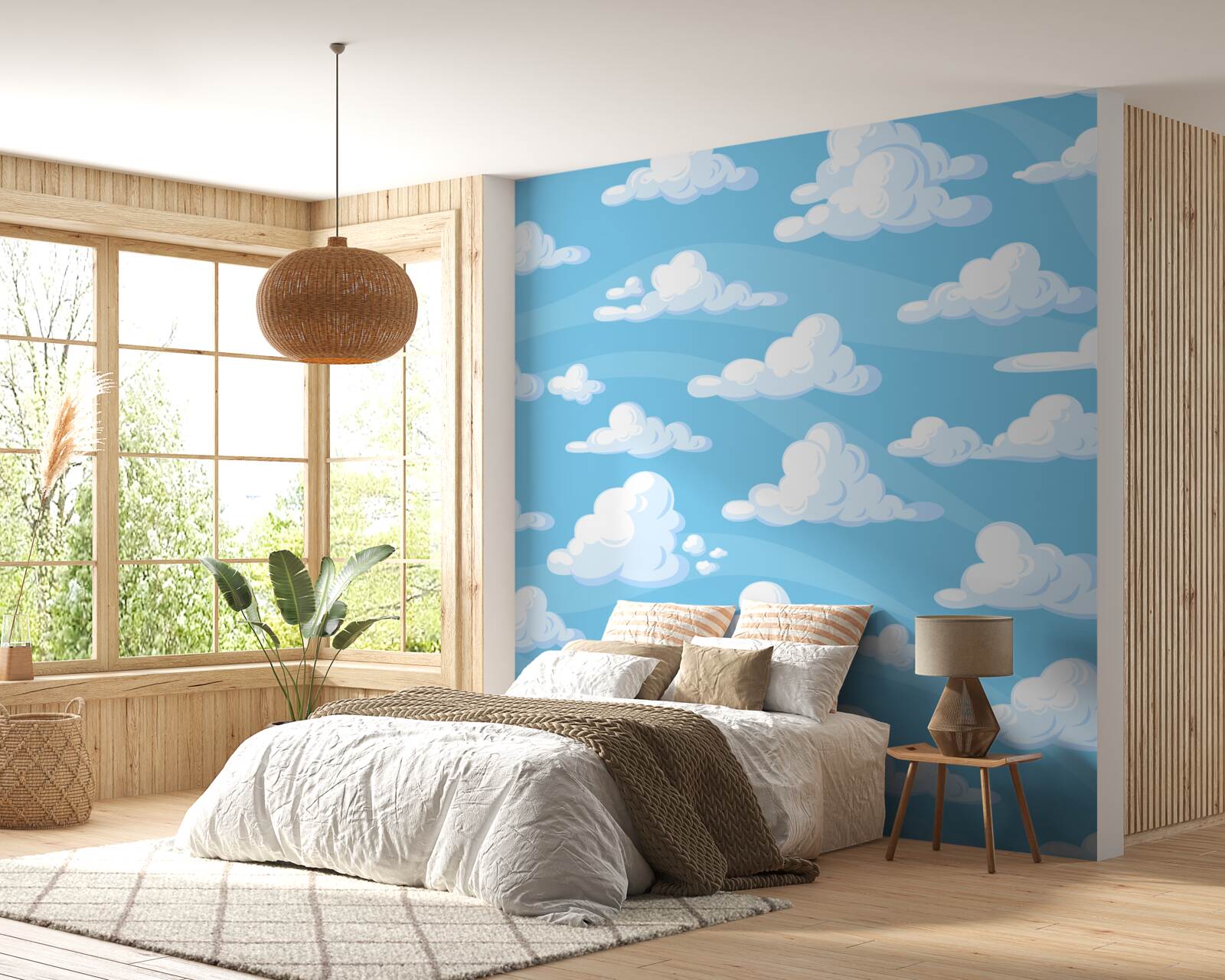 Fototapeta mraky plávajúce na azúrovej oblohe