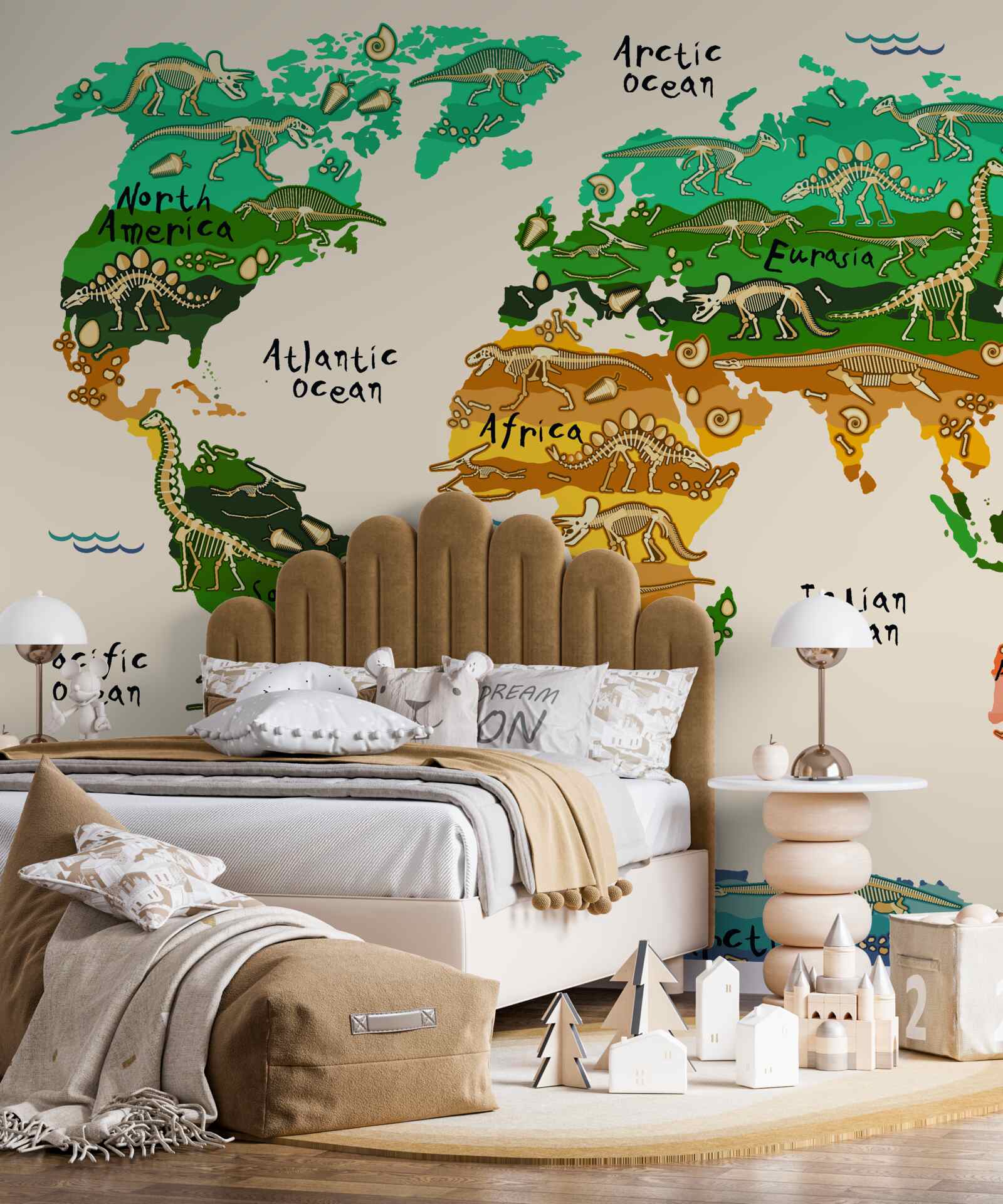 Fototapeta mapa sveta v nezvyčajnej verzii