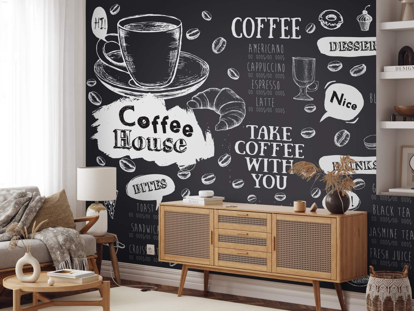 Fototapeta menu kaviarne