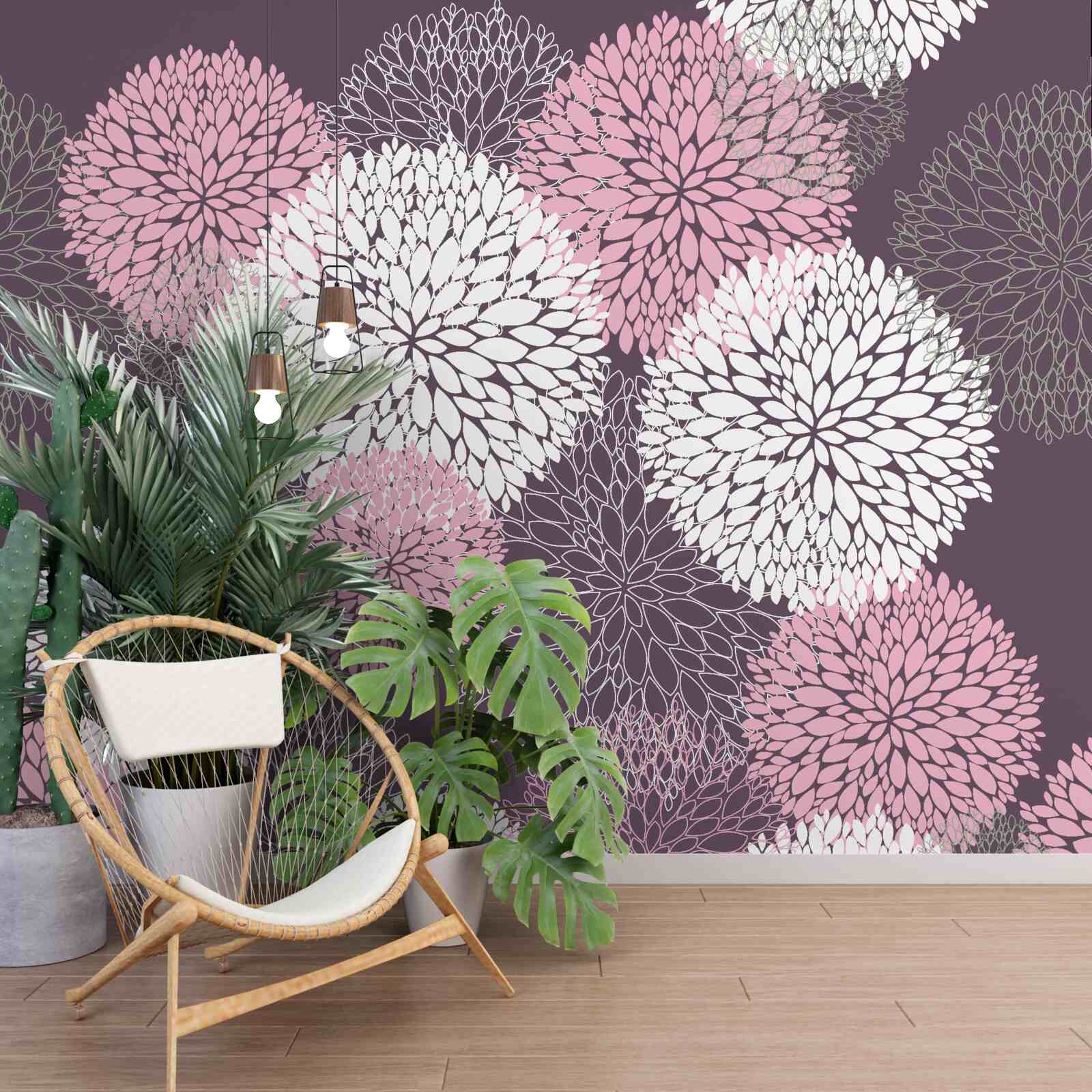 Fototapeta Púpava púpava sa dodávajú v bielej, ružovej a šedej farbe