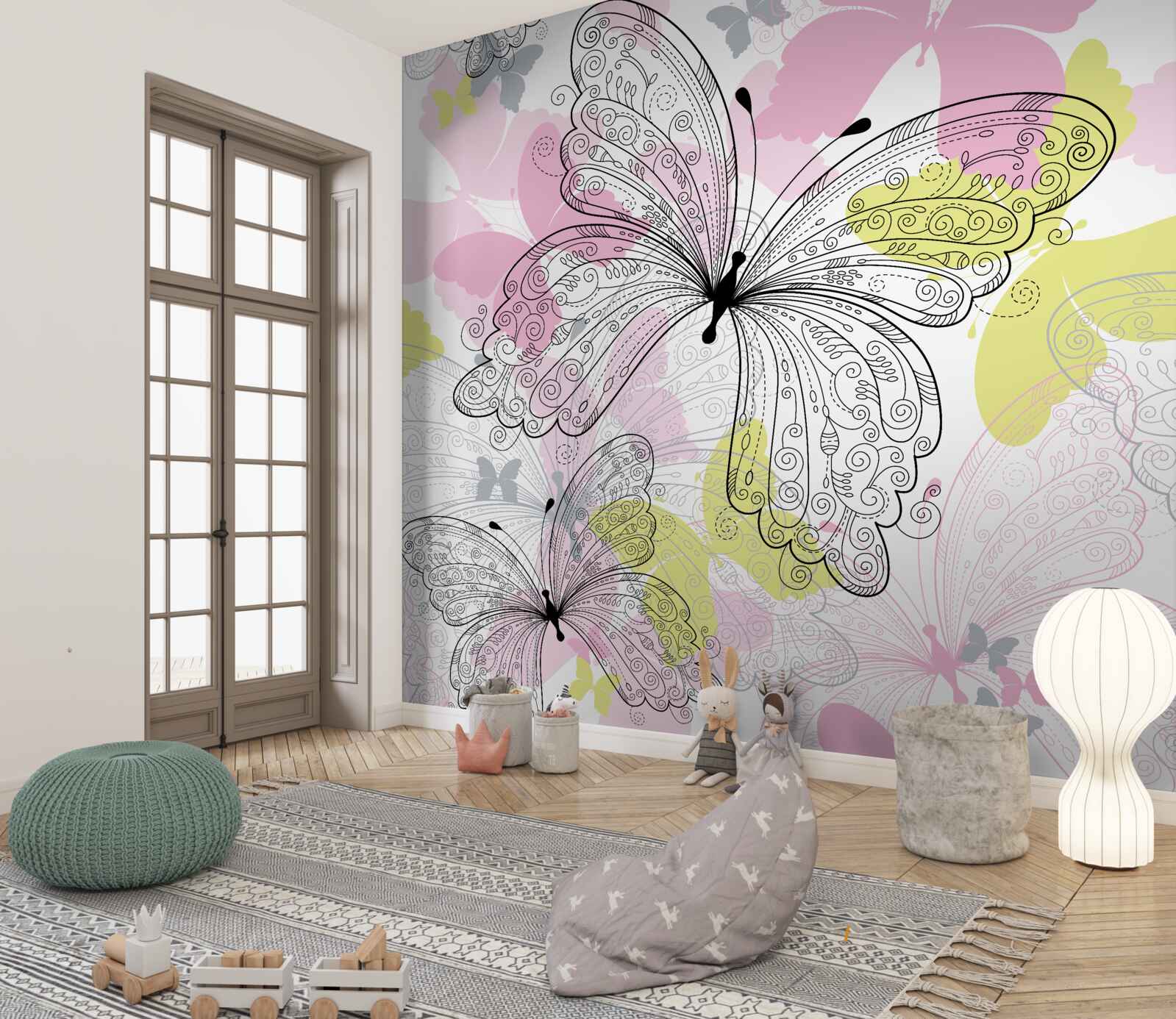 Fototapeta obrysy motýlích krídel