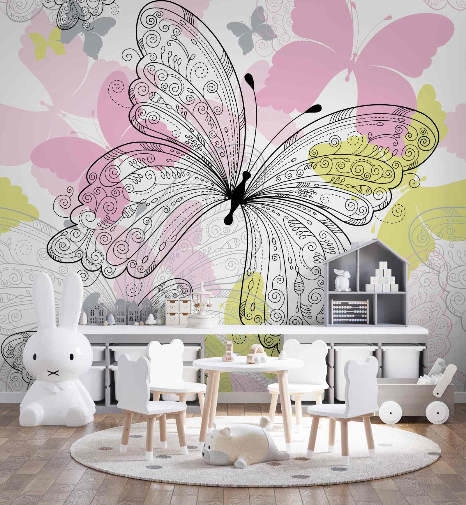 Fototapeta obrysy motýlích krídel