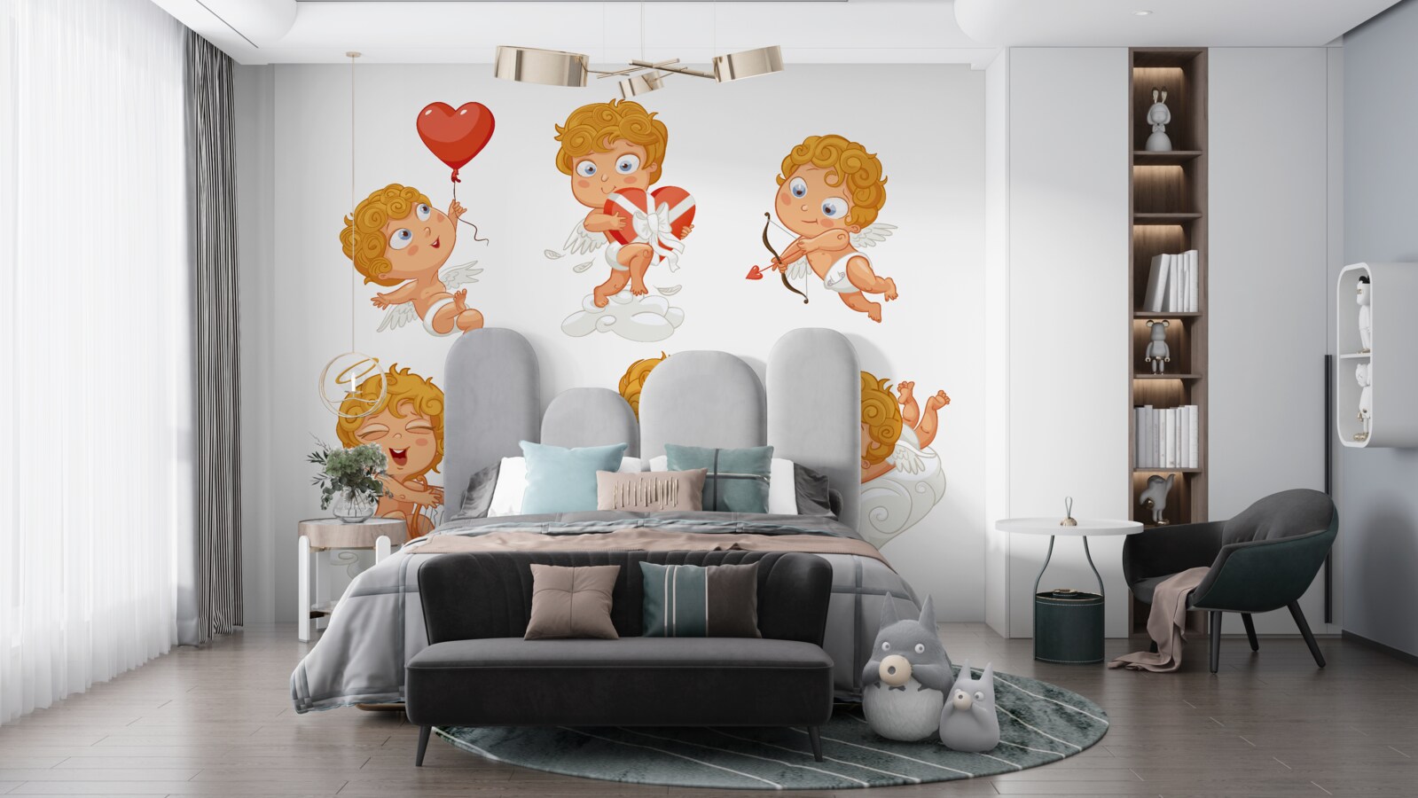 Fototapeta cupids sú zanietení pre svoje úlohy