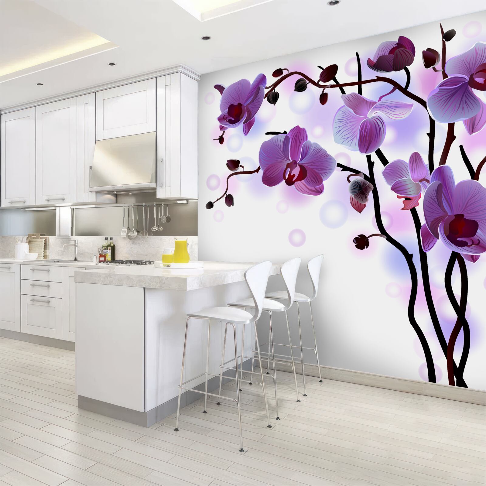 Fototapeta konáre fialovej orchidey