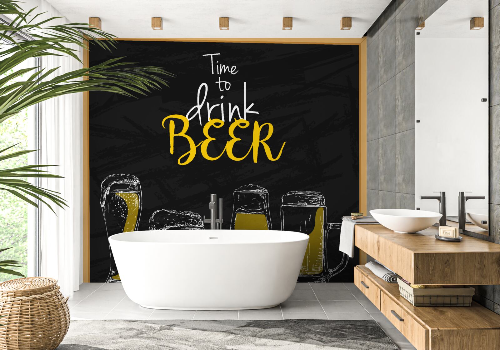 Fototapeta poháre na pivo