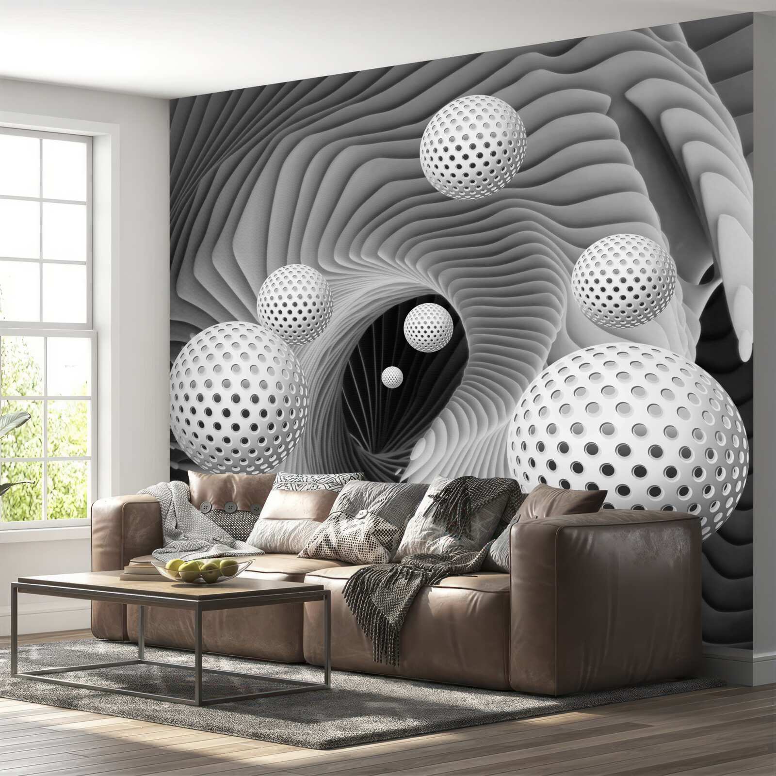 Fototapeta 3D loptičky lietajúce do diaľky