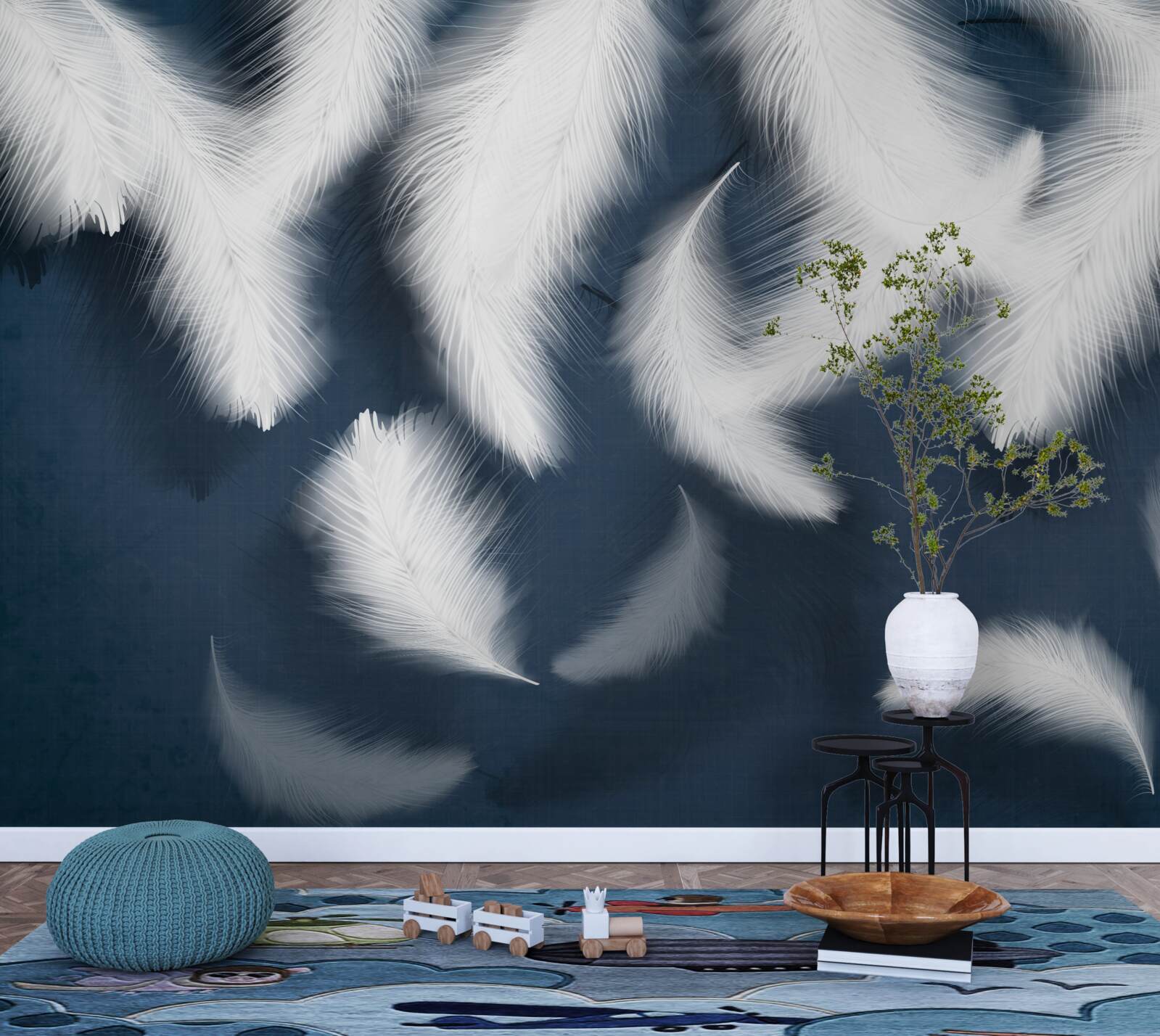 Fototapeta perie, ktoré akoby sa vznášalo vo vzduchu