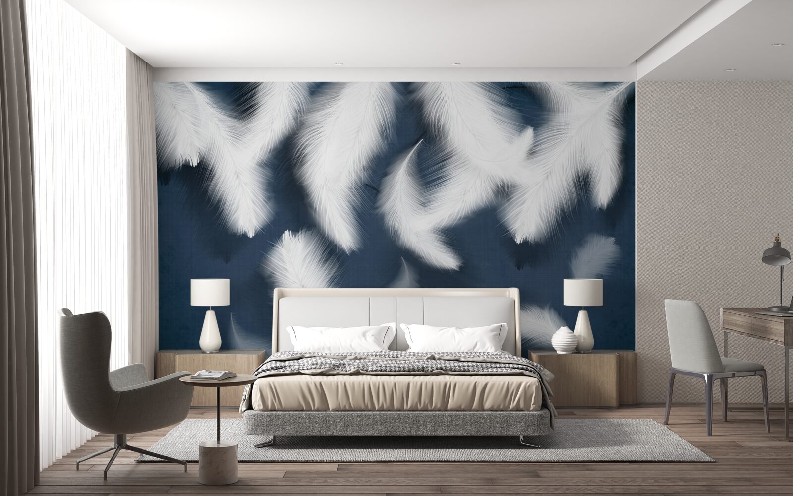 Fototapeta perie, ktoré akoby sa vznášalo vo vzduchu