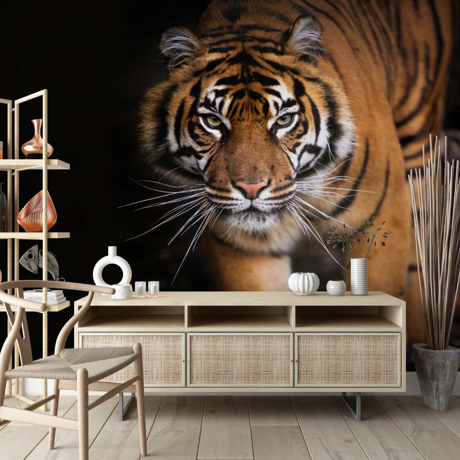 Fototapeta tiger sa nepozorovane pohybuje