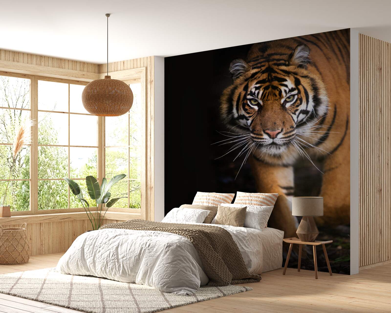 Fototapeta tiger sa nepozorovane pohybuje