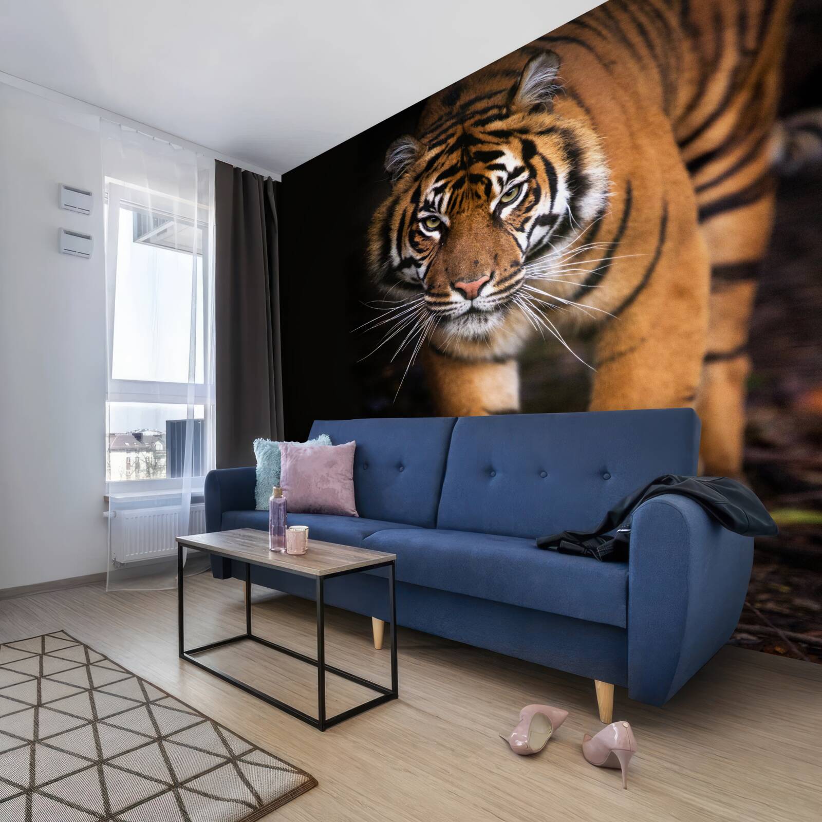 Fototapeta tiger sa nepozorovane pohybuje