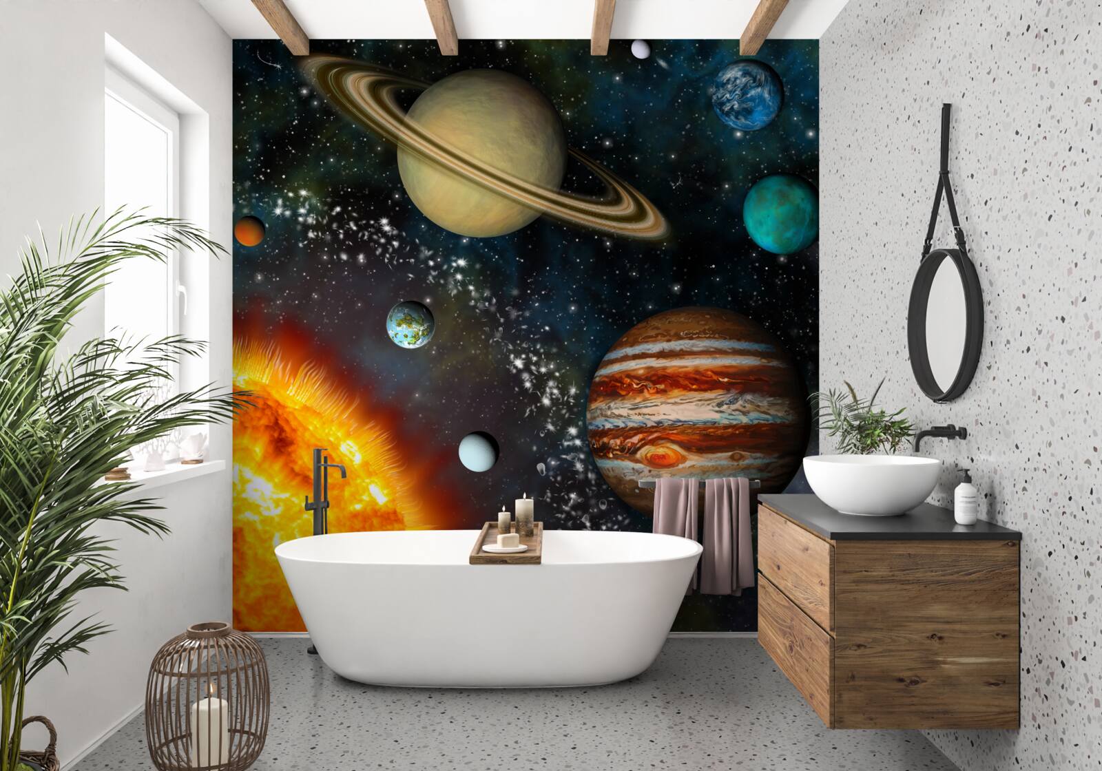 Fototapeta planéty obiehajúce okolo Slnka