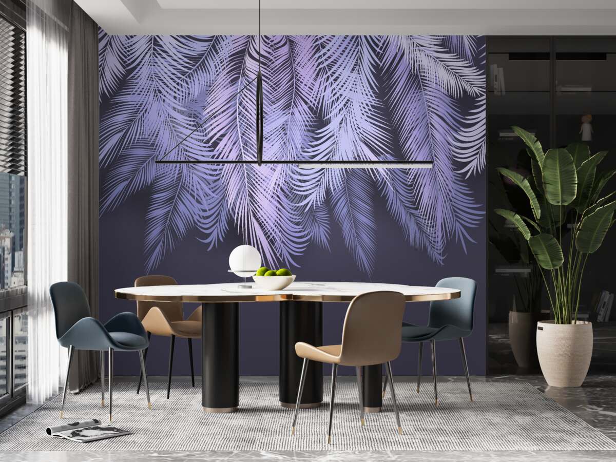 Fototapeta v noci husté biele listy