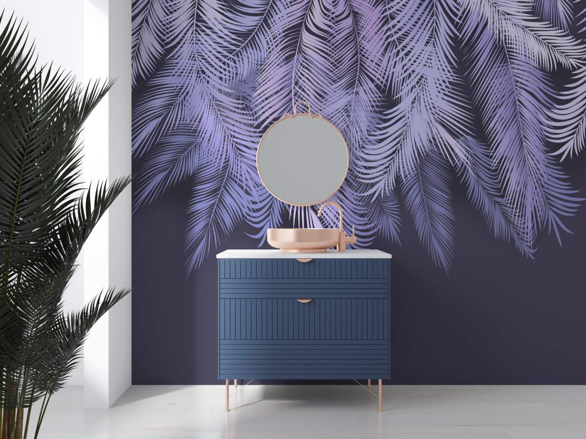 Fototapeta v noci husté biele listy