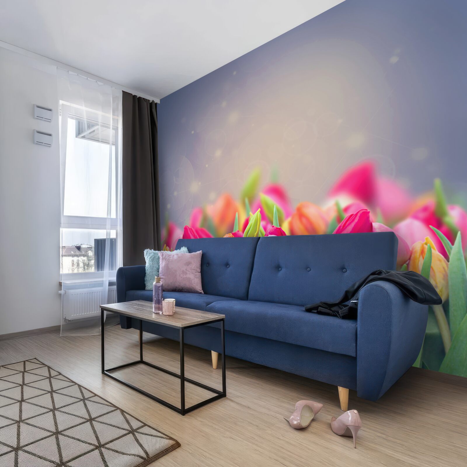 Fototapeta tulipány v noci zaspávajú