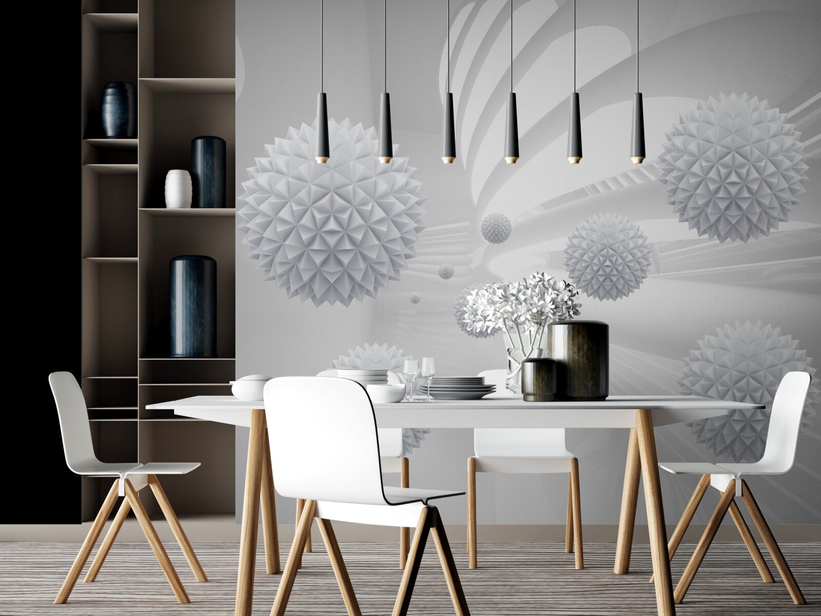 Fototapeta zloženie lietajúcich loptičiek