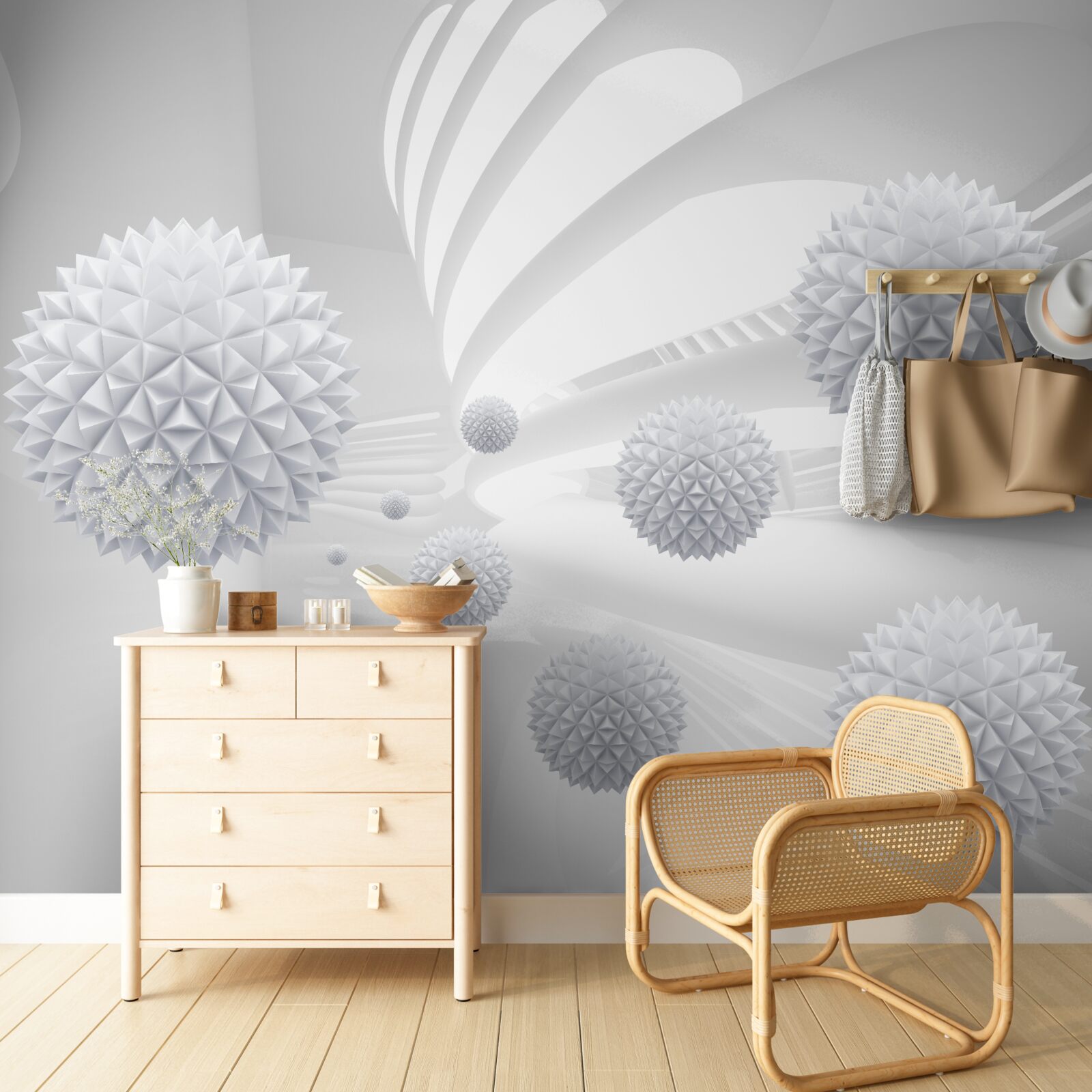 Fototapeta zloženie lietajúcich loptičiek